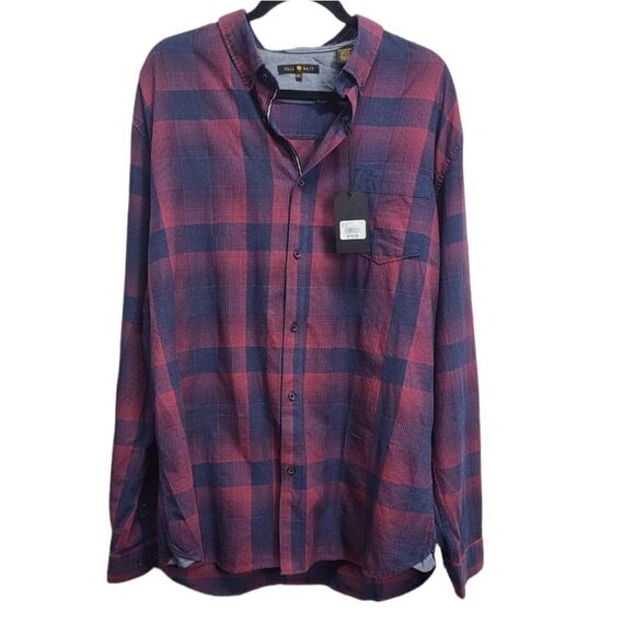 Park West Casual Long Sleeve Shirt‎ 100% Cotton Size XXL New With Tags - Picture 1 of 8